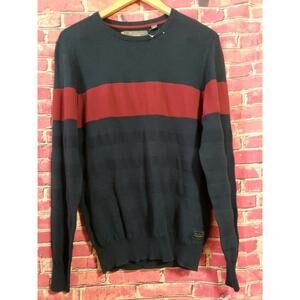 Ben Sherman  Colorblock Men's Crew Neck Size S Sweater Long Sleeve NEW